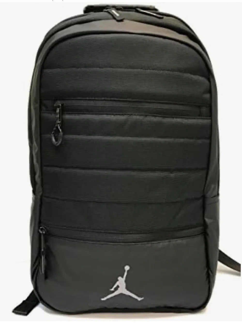 Jordan Black Men's Backpack with Silver Jumpman Logo